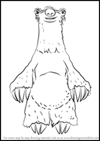 How to Draw Uncle Fungus from Ice Age