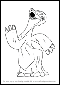 How to Draw Eunice from Ice Age