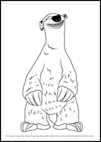 How to Draw Milton from Ice Age