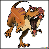 How to Draw Mama Dino, Ice Age