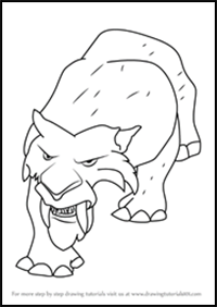 How to Draw Soto from Ice Age