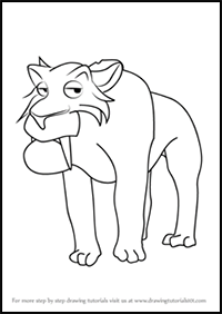 How to Draw Oscar from Ice Age