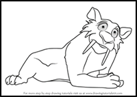 How to Draw Zeke from Ice Age