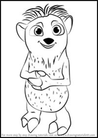 How to Draw Louis from Ice Age