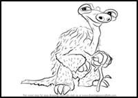 How to Draw Granny from Ice Age