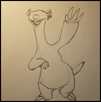 How to Draw Sid from Ice Age