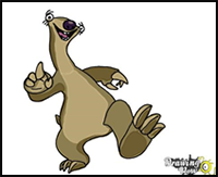 How to Draw Sid from Ice Age 5