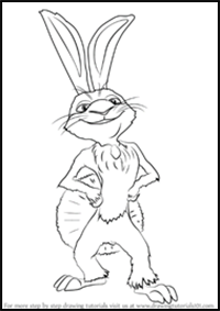 How to Draw Teddy from Ice Age