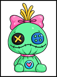 How to Draw Scrump Rag Doll Easy | Lilo & Stitch