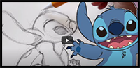 How to Draw STITCH from Disney's Lilo and Stitch