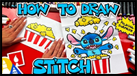 How to Draw Stitch Popcorn Bucket Surprise