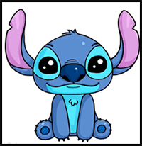 How to Draw Stitch from Lilo and Stitch