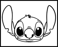 How to Draw Stitch’s head
