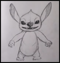 How to Draw (STITCH) from Lilo & Stitch