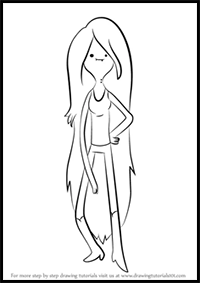 How to Draw Marceline the Vampire Queen from Adventure Time