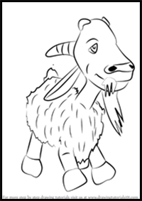 How to Draw Goat from Masha and the Bear