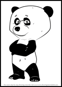 How to Draw Panda from Masha and the Bear