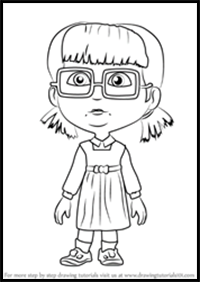 How to Draw Dasha from Masha and the Bear