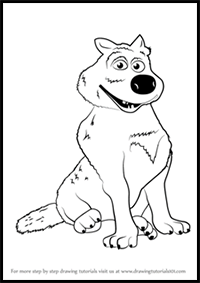 How to Draw Wolf from Masha and the Bear