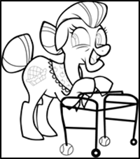 How to Draw Granny Smith from My Little Pony: Friendship is Magic with Easy Step by Step Drawing Tutorial