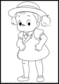 How to Draw Mei Kusakabe from My Neighbor Totoro