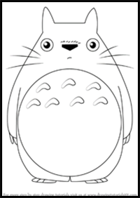 How to Draw Totoro from My Neighbor Totoro
