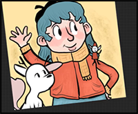 Drawing Netflix's HILDA Fan Art | SPEEDPAINT