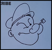 How to Draw Popeye the Sailor