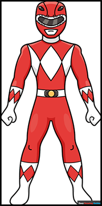 How to Draw a Power Ranger for Beginners