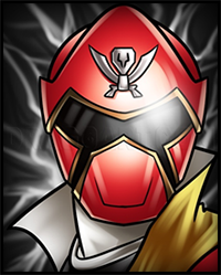 How to Draw Megaforce Red, Red Ranger