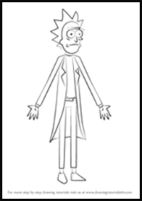 How to Draw Rick from Rick and Morty