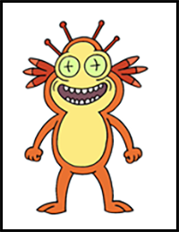 How to Draw Plutonian | Rick and Morty