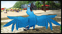 How to Draw Rio, How to Draw Blu