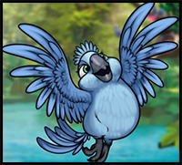 How to Draw Carla From Rio 2