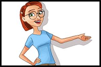 How to Draw Linda Gunderson from Rio