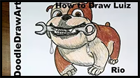 Drawing: How to Draw Luiz from Rio Step by Step
