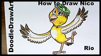 Drawing: How to Draw Nico from Rio Step by Step
