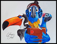 Rio 2 - Drawing - Colored Pencils