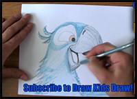 How to Draw Blu from Rio, Rio 2