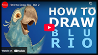 How to Draw Blu – Rio 2