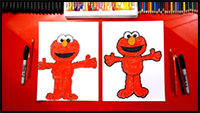 How to Draw Elmo from Sesame Street