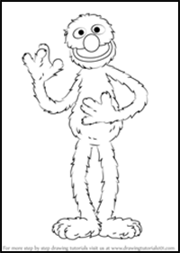 How to Draw Grover from Sesame Street