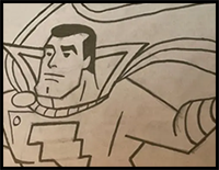 How to Draw Shazam from the DC Universe