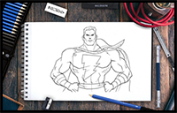 How to Draw Shazam Step by Step