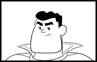 How to Draw Shazam with Guidelines Step by Step (Teen Titans Go!)