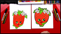How to Draw Strawberry Kiss Shopkins