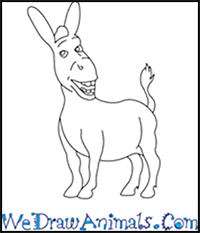 How to Draw Donkey from Shrek