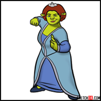 How to Draw Princess Fiona