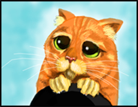 How to Draw Puss in Boots
