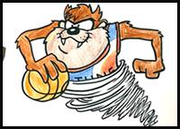 Amazing How to Draw Space Jam New Legacy - TAZ